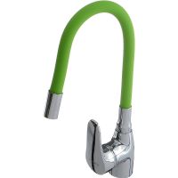 Смеситель для кухни Melodia della vita Ostessa Хром Зеленый арт-MDV40615Green — фото 1, Смесители для кухни