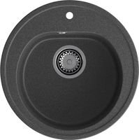 GRANFEST Мойка RONDO 510 1-чаша D-508мм графит арт.GF- арт-R-510 графит — фото 2, Кухонные мойки