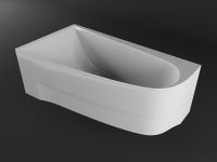 Акриловая ванна Vayer Boomerang 150x90 L без гидромассажа арт-Гл000010850 — фото 2, Акриловые ванны