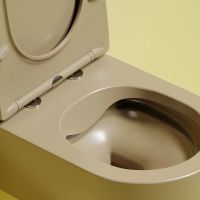 Унитаз Ceramicanova Modena Rimless подвесной Капучино матовый с сиденьем Микролифт арт-CN6063MC — фото 8, Подвесные унитазы