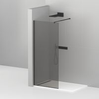 Душевая перегородка CEZARES арт-LIBERTA-L-1-90-GR-NERO — фото 1, Душевые перегородки