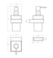 Диспенсер для мыла подвесной CEZARES арт-SLIDER-SOIS-V-NOP — фото 2, Дозаторы