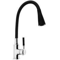 Смеситель для кухни Accoona Хром Черный арт-A9890F-1 — фото 1, Смесители для кухни