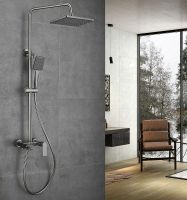 Душевая система Haiba Оружейная сталь арт-HB24639-3 — фото 3, Душевые стойки