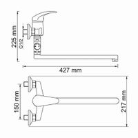 Товар: Смеситель Rhein для ванны с длинным поворотным изливом 350 мм, хром, WasserKRAFT арт-1702L - фото 5 Смеситель Rhein для ванны с длинным поворотным изливом 350 мм, хром, WasserKRAFT арт-1702L — фото 5, Смеситель для ванны