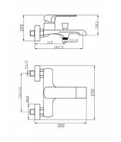 Смеситель для ванны Agger Magic Хром арт-A3010000 — фото 8, Смеситель для ванны