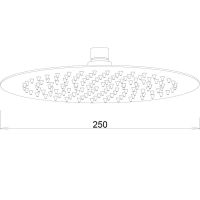 Верхний душ Melodia della vita Standard Middle Хром арт-MKP27003C — фото 5, Верхние души