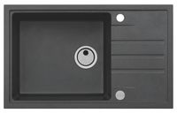 Мойка для кухни INTERMEZZO 130 GRANITAL CARBON - G91 780X480X200 1X в компл.с сифоном 111729, арт-1117050.0 — фото 1, Кухонные мойки