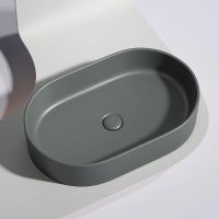 Раковина-чаша Ceramicanova Element 61 Темный антрацит матовый арт-CN6048MDH — фото 10, Раковины накладные