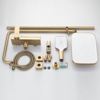 Товар: Душевая система Rose R18G Золото матовое арт-R1836G - фото 4 Душевая система Rose R18G Золото матовое арт-R1836G — фото 4, Душевые стойки