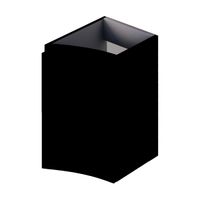 Шкафчик подвесной с одной распашной створкой, левый VAGUE CEZARES Nero Opaco арт-55284 — фото 1, Шкафы для ванной