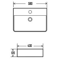Раковина AQUAme 59 Белая глянцевая арт-AQM5003 — фото 3, Раковины накладные