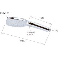 Товар: Ручной душ Remer Хром арт-318CPX - фото 2 Ручной душ Remer Хром арт-318CPX — фото 2, Лейки для душа