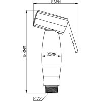 Гигиенический душ Swedbe Calypso Черный матовый арт-5022B — фото 6, Гигиенические души
