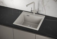 Granula-ES-, кухонная мойка, кварц, ESTETICA арт-5201, БАЗАЛЬТ — фото 1, Кухонные мойки