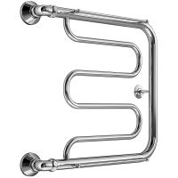 Водяной полотенцесушитель Melodia della vita Foxtrot 60x40х1 с полкой Полированная сталь арт-MTRFT6040 — фото 1, Водяные полотенцесушители