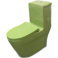 Унитаз моноблок Laguraty детский Зеленый с сиденьем Микролифт арт-101G — фото 1, Напольные унитазы