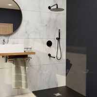 Душевая система скрытого монтажа RGW SP-55B, черная, арт-51140855-04 — фото 7, Встраиваемые душевые комплекты