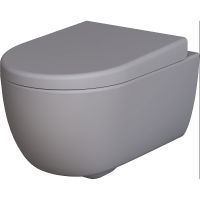 Унитаз Ambassador Abner подвесной Серый матовый без сиденья арт-103T20301R — фото 1, Подвесные унитазы