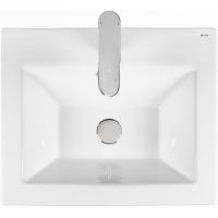 Товар: Раковина Bond 50 Белая глянцевая арт-S06-500 - фото 4 Раковина Bond 50 Белая глянцевая арт-S06-500 — фото 4, Раковины встраиваемые сверху