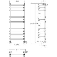 Водяной полотенцесушитель Margaroli Sole 464-11 Хром арт-4643711CRN — фото 2, Водяные полотенцесушители