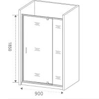 Товар: Душевая дверь Good Door Orion WTW-PD-90-С-СH 90 профиль Хром стекло прозрачное арт-ОР00014 - фото 2 Душевая дверь Good Door Orion WTW-PD-90-С-СH 90 профиль Хром стекло прозрачное арт-ОР00014 — фото 2, Распашные душевые двери