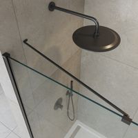 Душевая перегородка универсальная арт-LIBERTA-L-1-TB-120-C-NERO — фото 4, Душевые перегородки