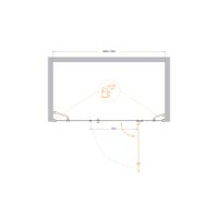 Товар: Душевая дверь CEZARES арт-VERONA-W-B-13-40+60/30-C-Cr - фото 3 Душевая дверь CEZARES арт-VERONA-W-B-13-40+60/30-C-Cr — фото 3, Распашные душевые двери