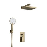 Встраиваемый комплект для душа с верхней душевой насадкой и лейкой арт-A16040 — фото 3, Встраиваемые душевые комплекты