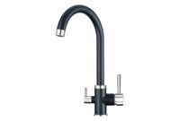 Granula- (чёрный металлик), СМЕСИТЕЛЬ КУХОННЫЙ арт-2168, ШВАРЦ — фото 2, Смесители для кухни