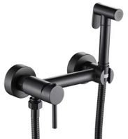 Гигиенический душ со смесителем ESKO Черный матовый арт-SMH02 BLACK — фото 2, Гигиенические души