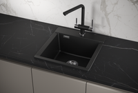 Granula-ES-, кухонная мойка, кварц, ESTETICA арт-4701, ТУРМАЛИН — фото 1, Кухонные мойки