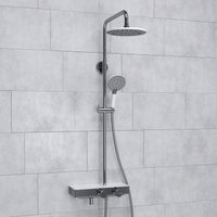 Товар: Душевой комплект с термостатическим смесителем арт-A113.067.058.CH Thermo - фото 1 Душевой комплект с термостатическим смесителем арт-A113.067.058.CH Thermo — фото 1, Душевые стойки
