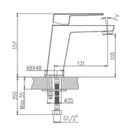Смеситель для раковины Haiba Хром арт-HB10191 — фото 2, Смесители для раковины