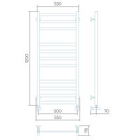 Товар: Водяной полотенцесушитель Larusso Солар П11 500x1200 Хром арт-4670078535795 - фото 3 Водяной полотенцесушитель Larusso Солар П11 500x1200 Хром арт-4670078535795 — фото 3, Водяные полотенцесушители