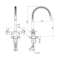 Товар: Смеситель для кухни Milardo Duplex Хром арт-DUPSB0FM05 - фото 2 Смеситель для кухни Milardo Duplex Хром арт-DUPSB0FM05 — фото 2, Смесители для кухни