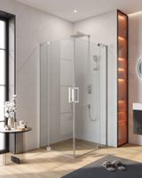 Душевой уголок CEZARES арт-SLIDER-A-2-100/110-C-Cr — фото 1, Квадратные душевые уголки