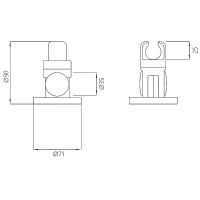 Товар: Держатель ручного душа Melodia della vita Standard Хром арт-MKP20507BL - фото 2 Держатель ручного душа Melodia della vita Standard Хром арт-MKP20507BL — фото 2, Держатели для душа