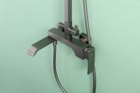 Товар: Душевая система Raglo Графит матовый арт-R02.24.09 - фото 2 Душевая система Raglo Графит матовый арт-R02.24.09 — фото 2, Душевые стойки