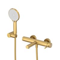 Смеситель для ванны и душа в комплекте с ручным душем, шлангом и держателем CEZARES арт-RELAX-VD-BORO — фото 1, Смеситель для ванны