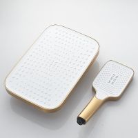 Душевая система Rose R18G с термостатом Золото матовое арт-R1896G — фото 12, Душевые стойки