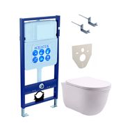 Комплект AQUATEK КЛАССИК (рама AQUATEK Standard INS-0000012(без клавиши) KKI-0000002 крепления+унита арт-SET AQUATEK КЛАССИК-KKI — фото 1, Комплекты унитаз + инсталляция