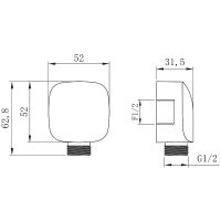 Шланговое подключение Lemark Хром арт-LM8085C — фото 2, Шланговые подключения