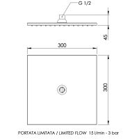 Верхний душ Remer Сталь арт-359SSLXVX — фото 2, Верхние души