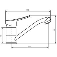 Товар: Смеситель для раковины Dorff Norma Хром арт-D1000000 - фото 3 Смеситель для раковины Dorff Norma Хром арт-D1000000 — фото 3, Смесители для раковины