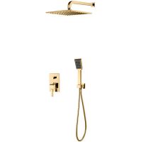 Душевая система Caprigo Diamante Золото арт-50-215-oro — фото 1, Встраиваемые душевые комплекты