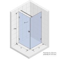 Товар: Душевой уголок Riho SZ Scandic NXT X201 77х97 P (GX02026C2) профиль Хром стекло прозрачно арт-G001036120 - фото 2 Душевой уголок Riho SZ Scandic NXT X201 77х97 P (GX02026C2) профиль Хром стекло прозрачно арт-G001036120 — фото 2, Прямоугольные душевые уголки