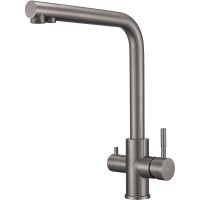 Смеситель для кухни Milacio Ultra Вороненая сталь арт-MCU.553.GM — фото 9, Смесители для кухни