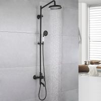 Душевая система Rose R02H Черная матовая арт-R0236H — фото 3, Душевые стойки