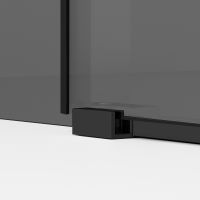 Душевой уголок Ambassador Benefit 130x110 профиль Черный стекло прозрачное арт-19021202HB-110HB — фото 5, Прямоугольные душевые уголки